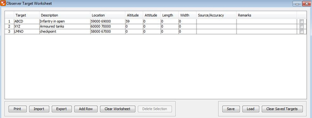 ∆ Image VBS2Fires_24b: Target worksheet