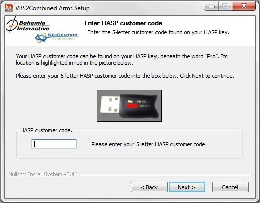 ∆ Image 1B: Installation Setup