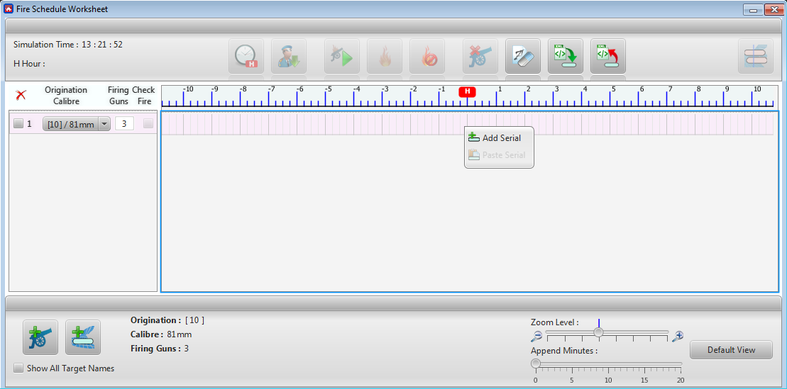 Δ Image VBS3Fires_4e: Fire Schedule Worksheet (Add Serial)