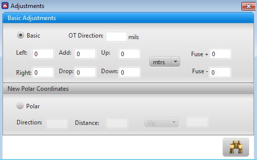 ∆ Image VBS3Fires_30: Fires Target Worksheet for Asset 20 Window