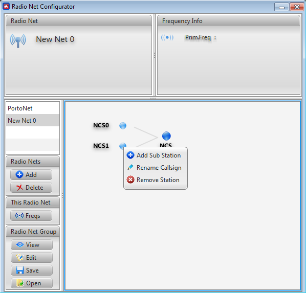 ∆ Image VBS3Fires_60: FIRES Radio Net Editor window