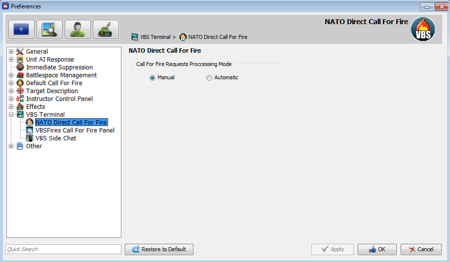 ∆ Image VBS3Fires_63: FIRES Default Radio Net Structure