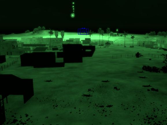 ∆ Image VBS3Fires_26.2: AI Unit Response to ILLUM at Night - Hold Position