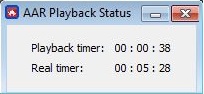 ∆ Image VBS3Fires_57: FIRES AAR Playback status window