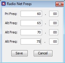 ∆ Image VBS3Fires_60: FIRES Radio Net Editor window