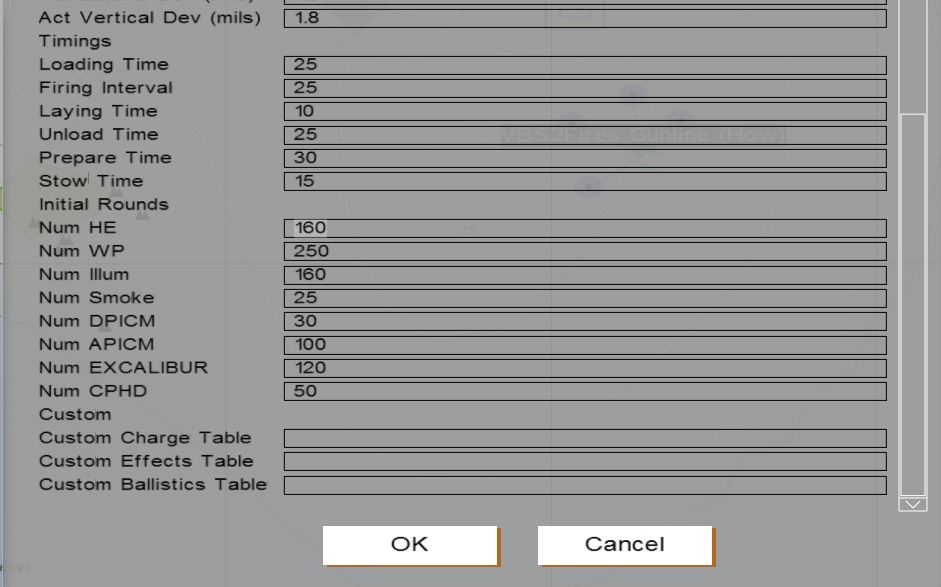 ∆ Image VBS3Fires_78: VBS3 Configuring the gunlines