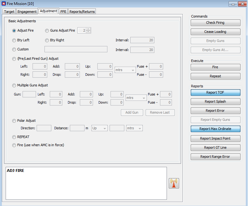 Δ Image VBS3Fires_4c: Fire Schedule Worksheet panel