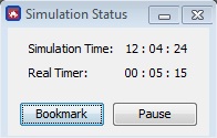 ∆ Image VBS3Fires_8: Simulation Status Window