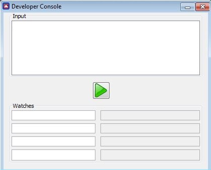 ∆ Image VBS3Fires_15.1: Fires Developer Console Window